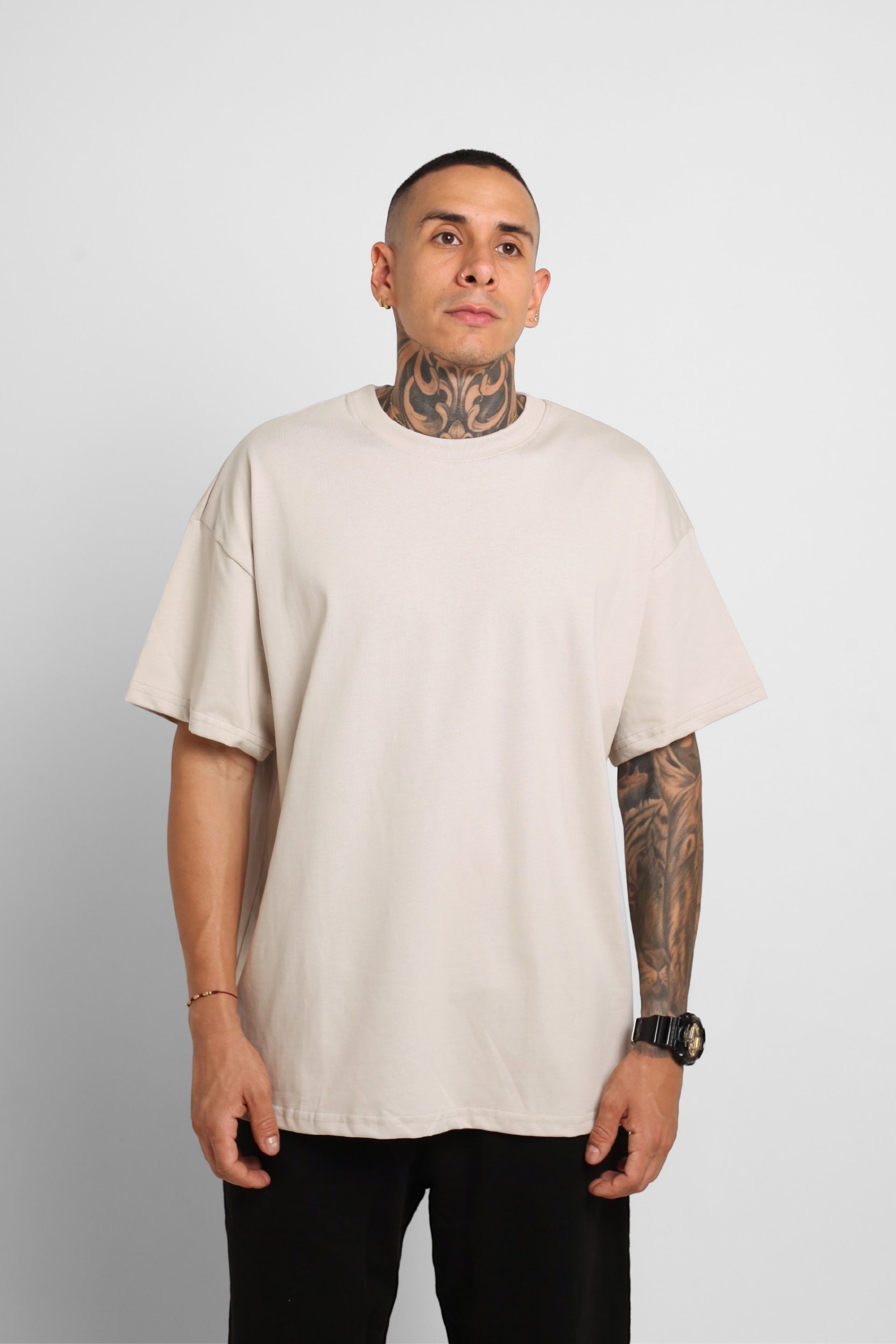 Camiseta Oversize Beige 250G