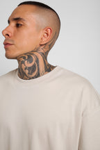 Camiseta Oversize Beige 250G