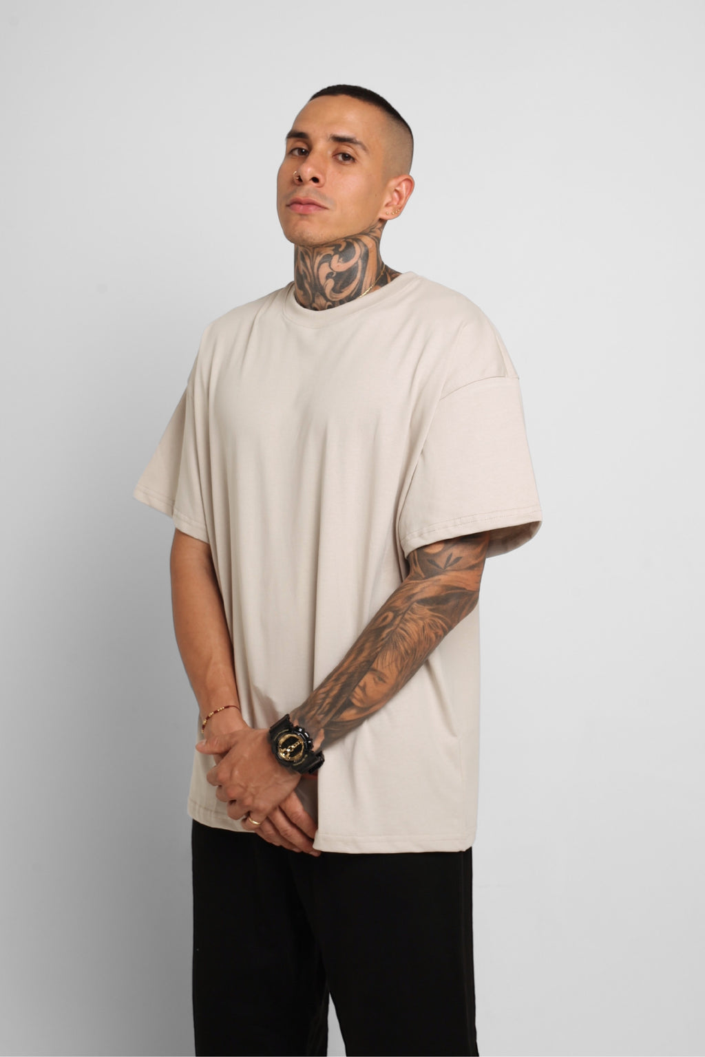 Camiseta Oversize Beige 250G