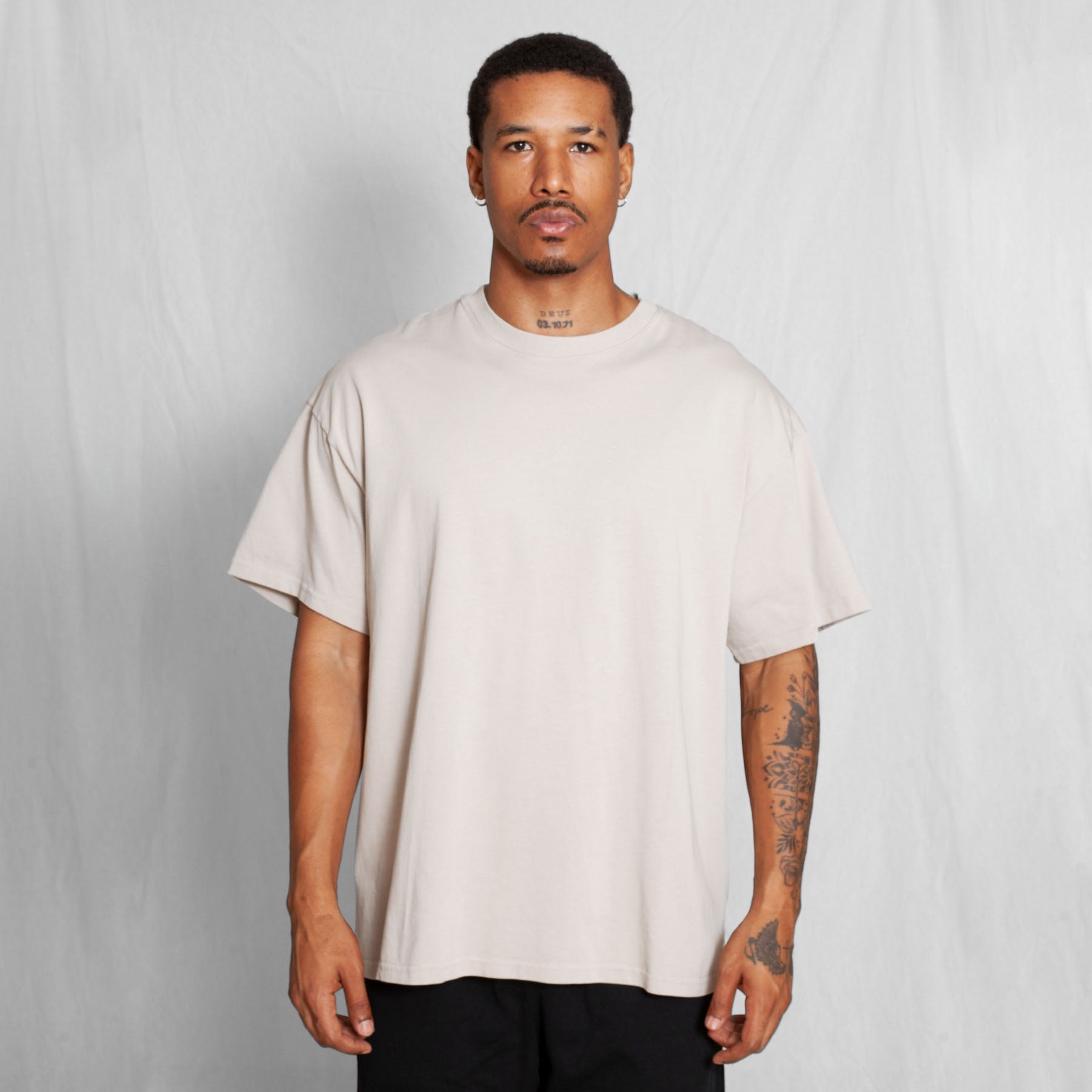 Camiseta Oversize Beige 250G