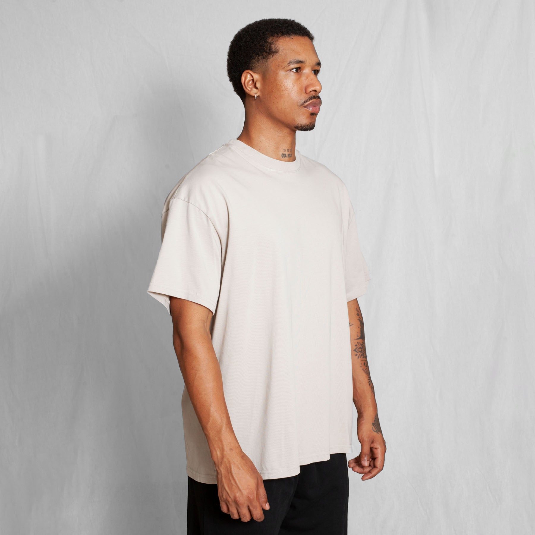 Camiseta Oversize Beige 250G
