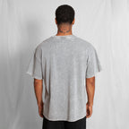 Camiseta Oversize Acid Wash Gris 250G