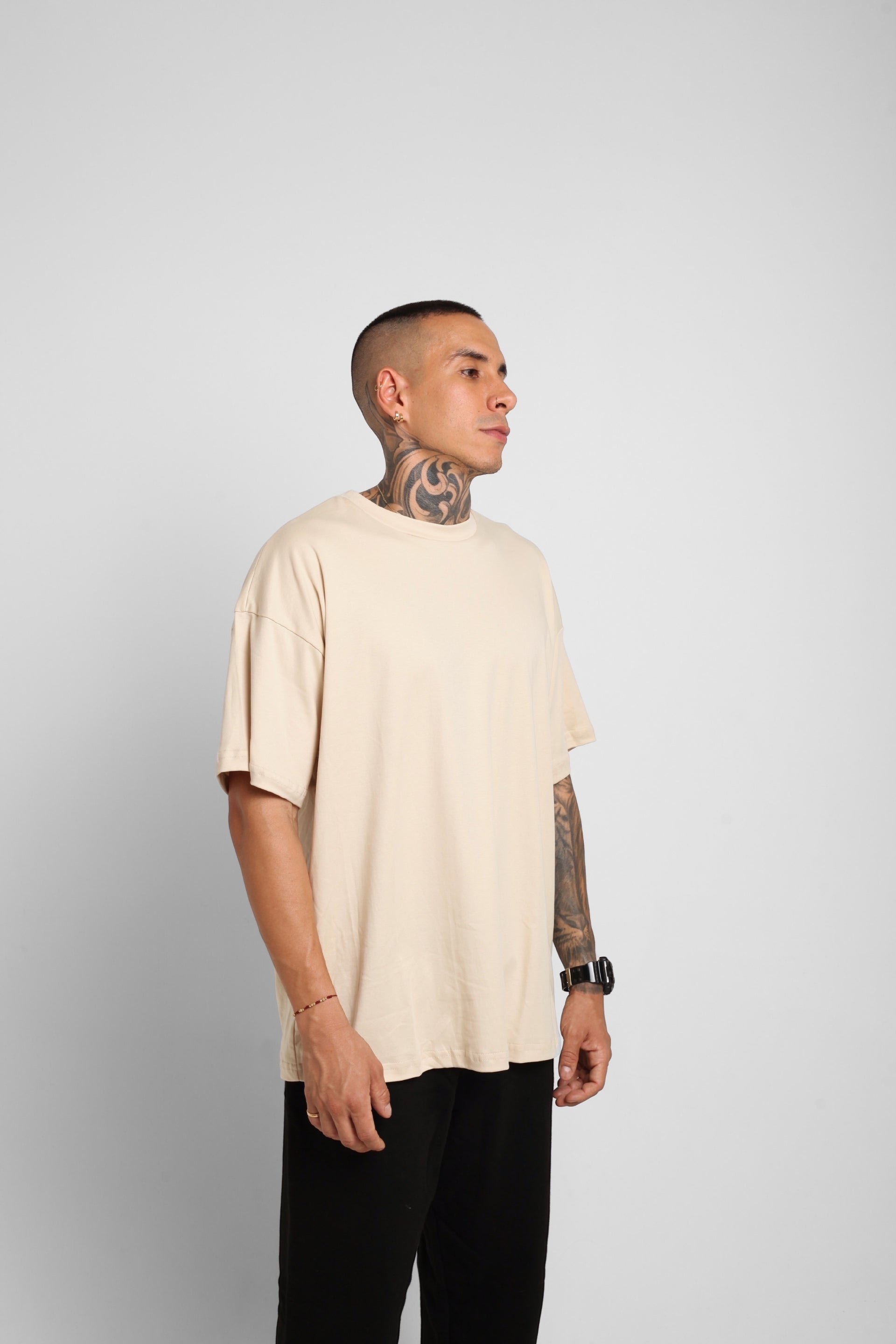 Camiseta Oversize Beige 190G