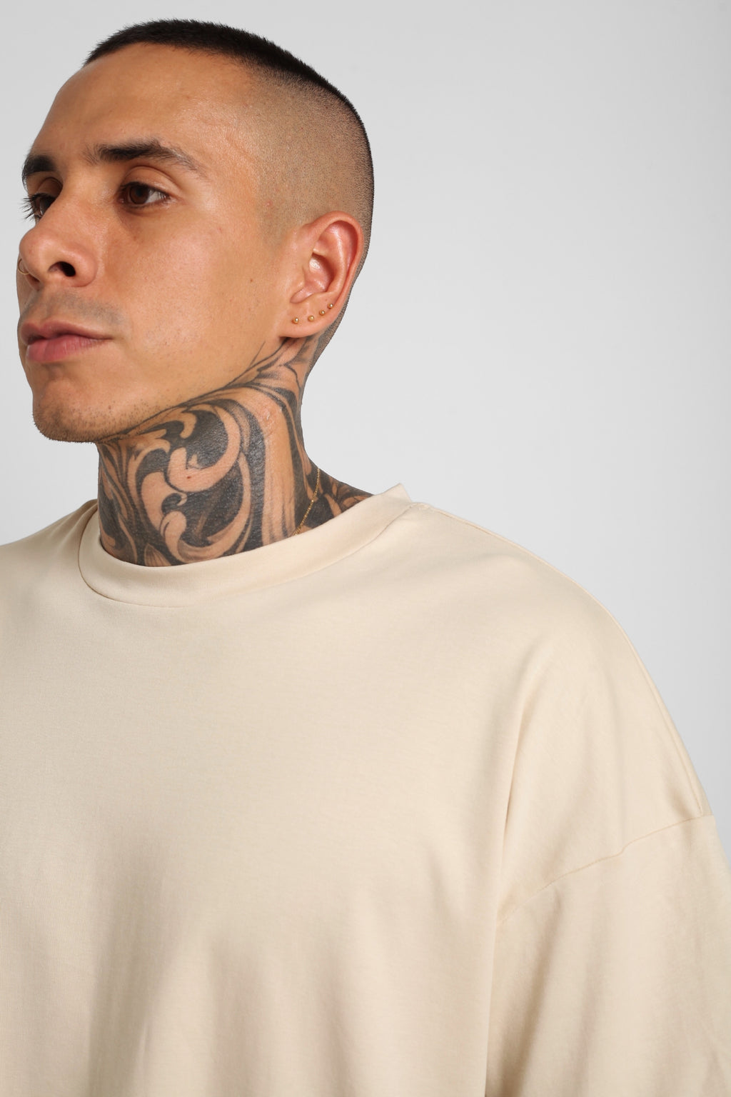 Camiseta Oversize Beige 190G