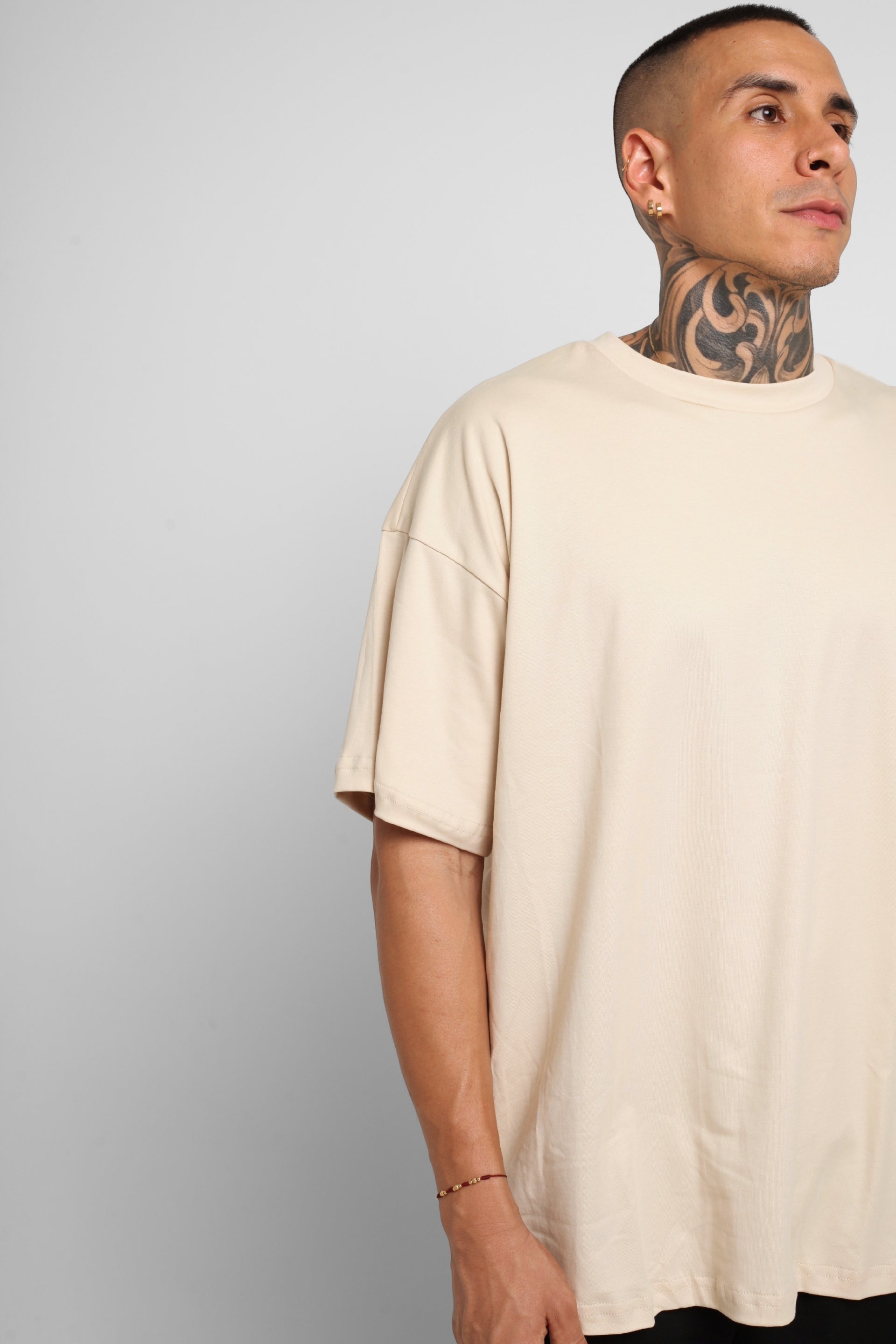 Camiseta Oversize Beige 190G