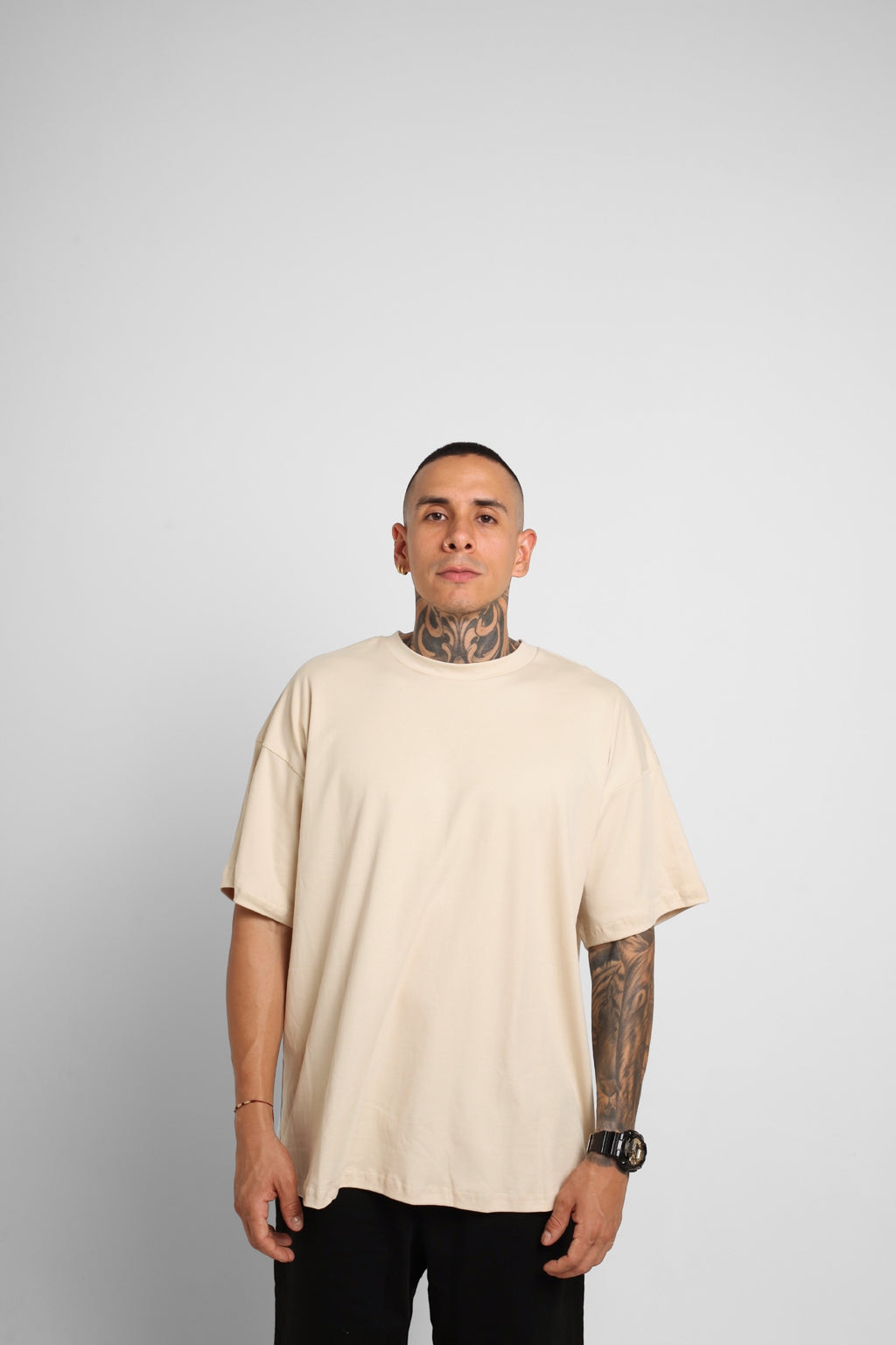 Camiseta Oversize Beige 190G