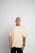Camiseta Oversize Beige 190G