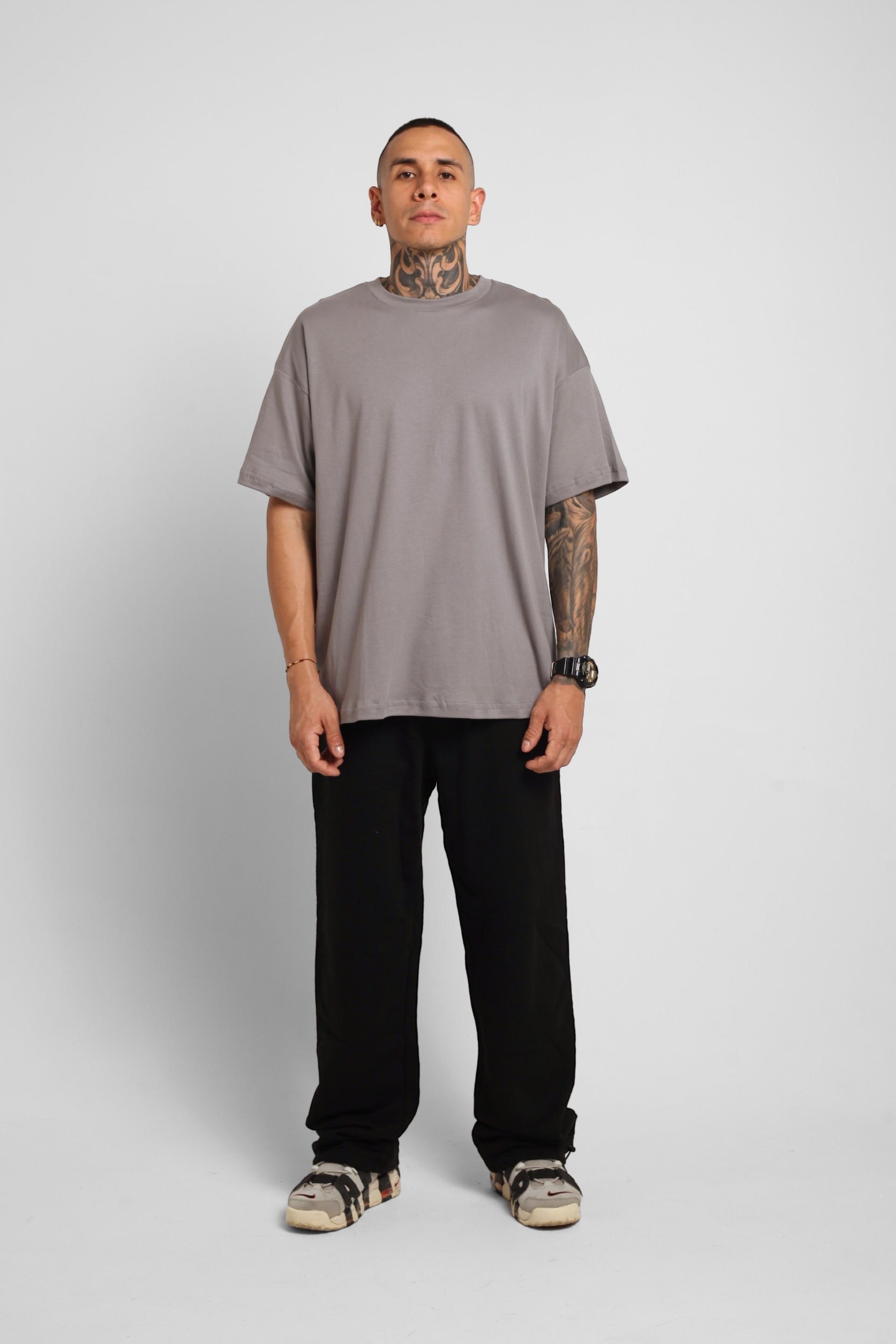 Camiseta Oversize Gris 190G