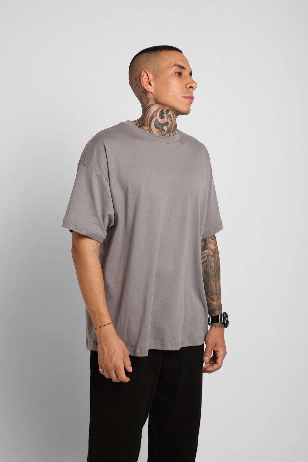 Camiseta Oversize Gris 190G