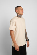 Camiseta Regular Fit Beige 200G