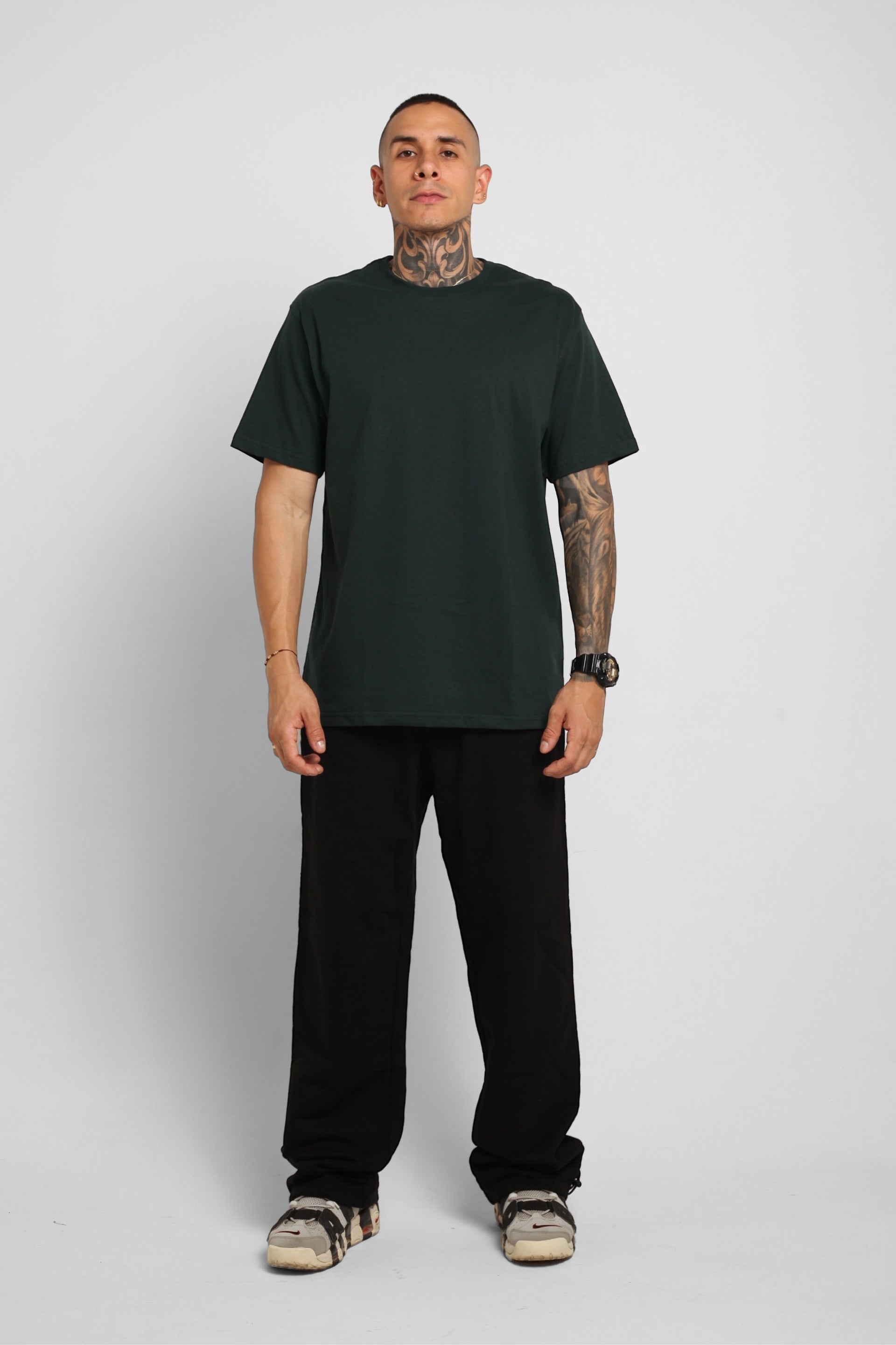 Camiseta Regular Fit Verde 200G