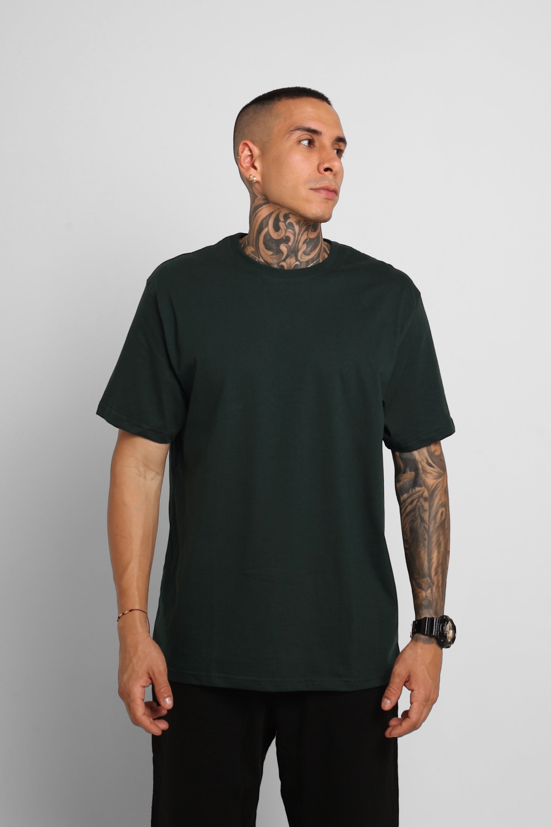 Camiseta Regular Fit Verde 200G