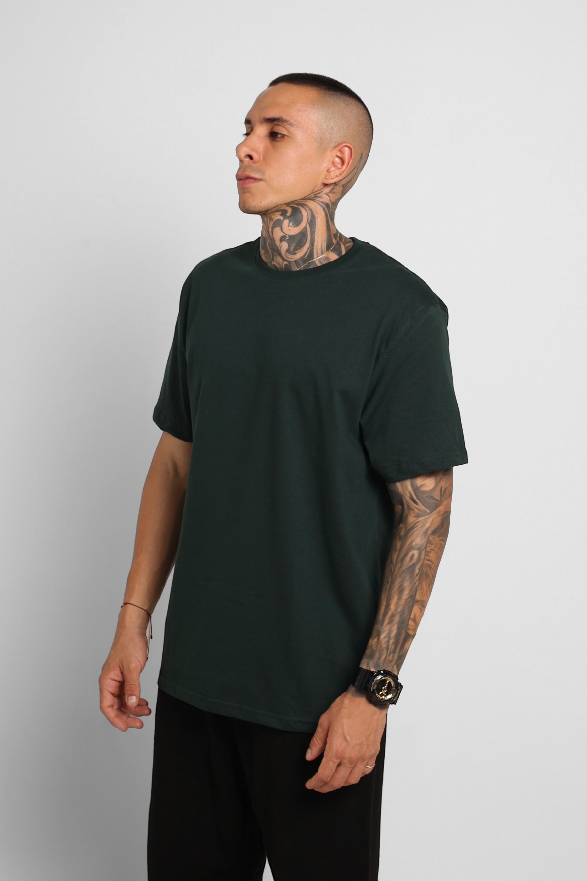 Camiseta Regular Fit Verde 200G