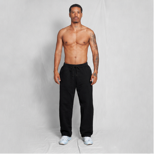 Sudadera Bota Recta Unisex Negra 400G
