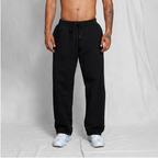 Sudadera Bota Recta Unisex Negra 400G