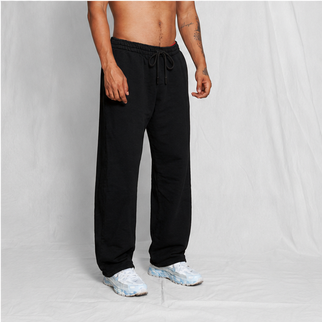 Sudadera Bota Recta Unisex Negra 400G